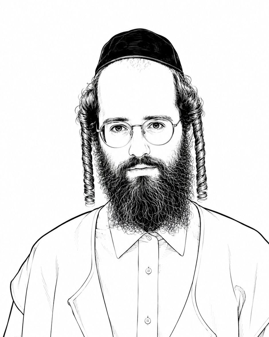 Illustrated portrait placeholder of Abe Glauber
