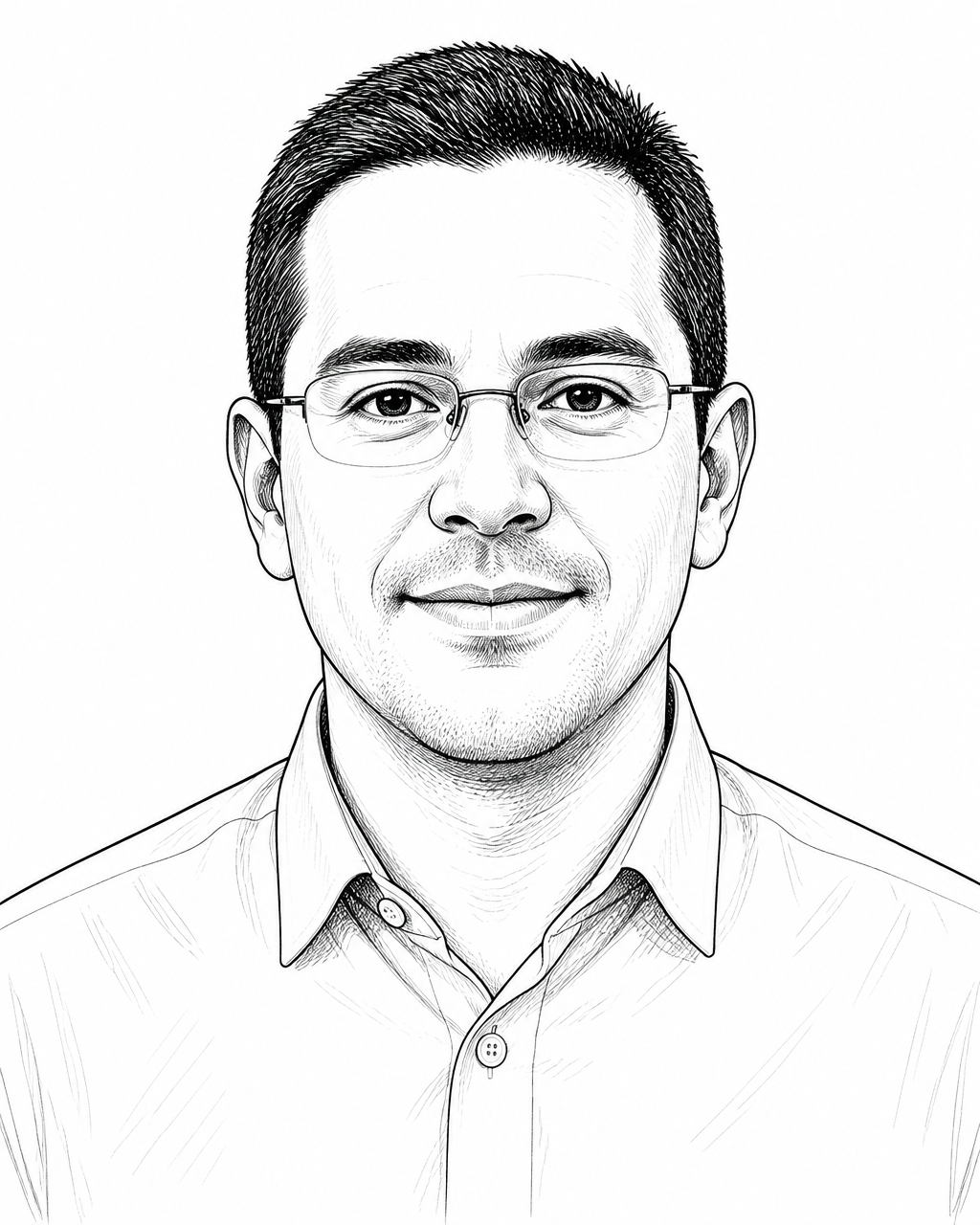 Illustrated portrait placeholder of Miguel A